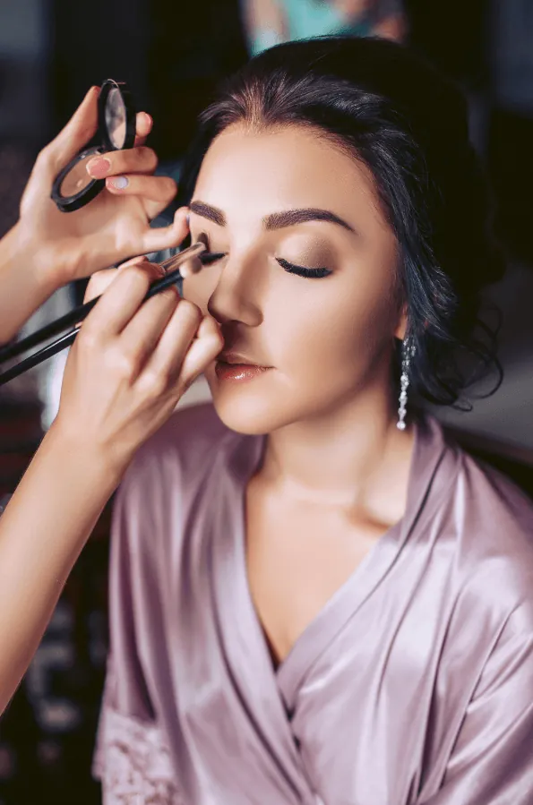 Bridal look: Getting ready